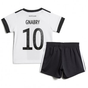 Germany Serge Gnabry #10 Replica Home Stadium Kit for Kids World Cup 2022 Short Sleeve (+ pants)